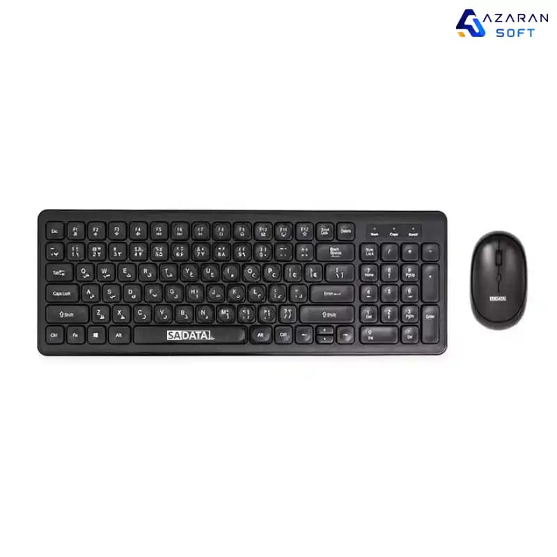 ماوس و کیبورد بیسیم سادیتا مدل SKM-2401 WL