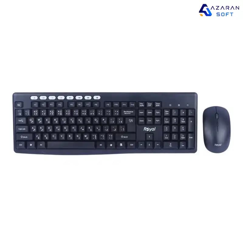 ماوس و کیبورد بی‌سیم رویال RKM-870