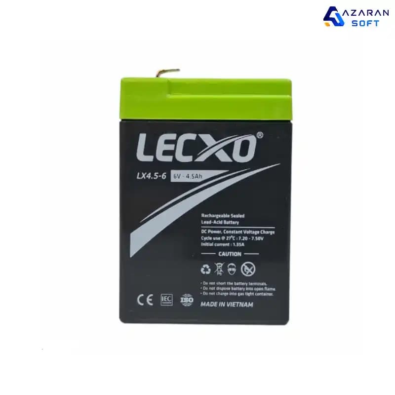 باتری UPS لکسو 6 ولت 4.5 آمپر مدل LX4.5-6