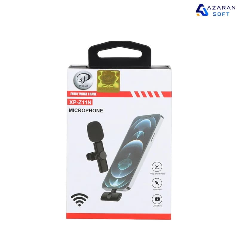 میکروفون یقه‌ای بی‌سیم XP-Z11 Type-C نویز کنسلینگ