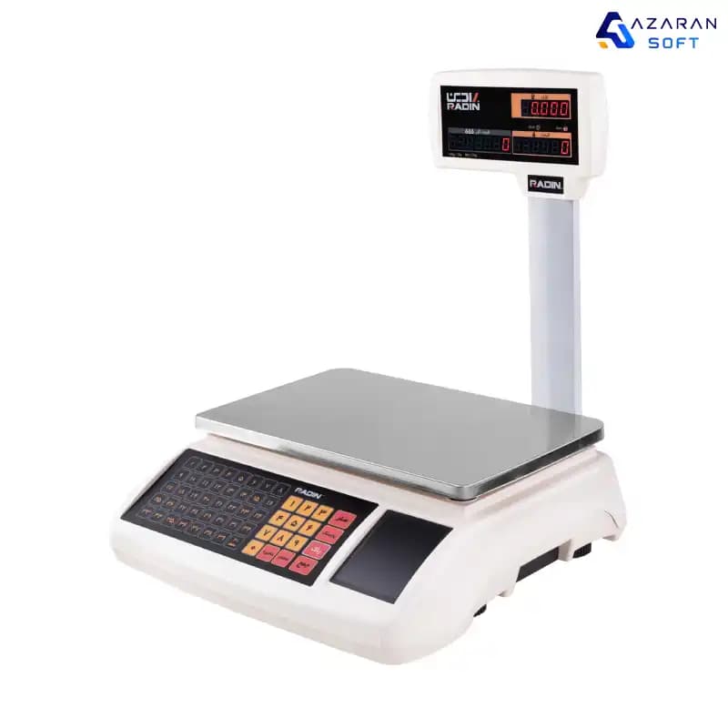 ترازو پرینتردار رادین مدل 5600 ظرفیت 40 کیلویی (علمک دار)