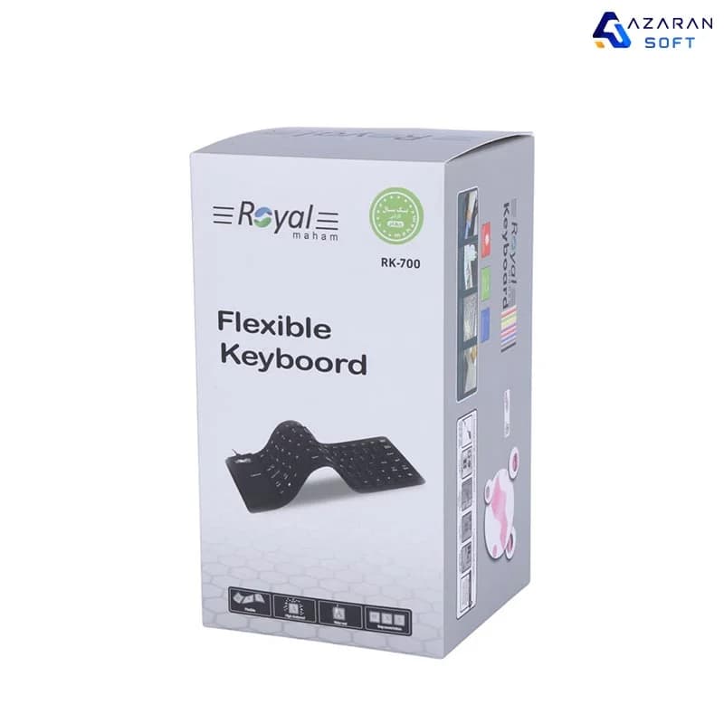کیبورد ژله‌ای ضدآب رویال مدل RK-700
