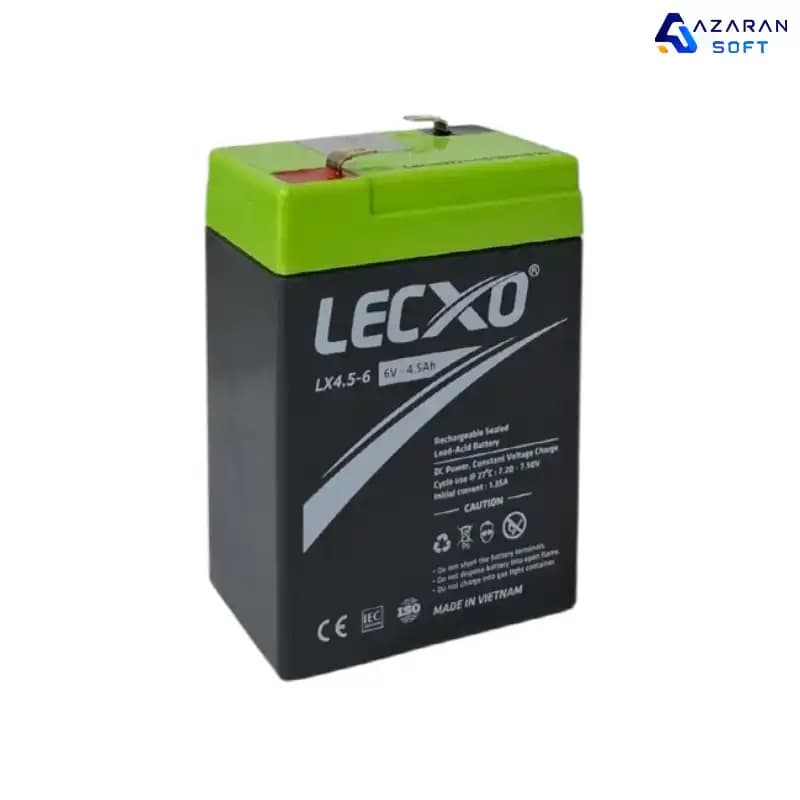 باتری UPS لکسو 6 ولت 4.5 آمپر مدل LX4.5-6