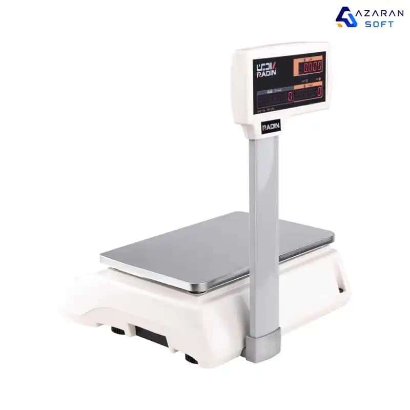 ترازو پرینتردار رادین مدل 5600 ظرفیت 40 کیلویی (علمک دار)